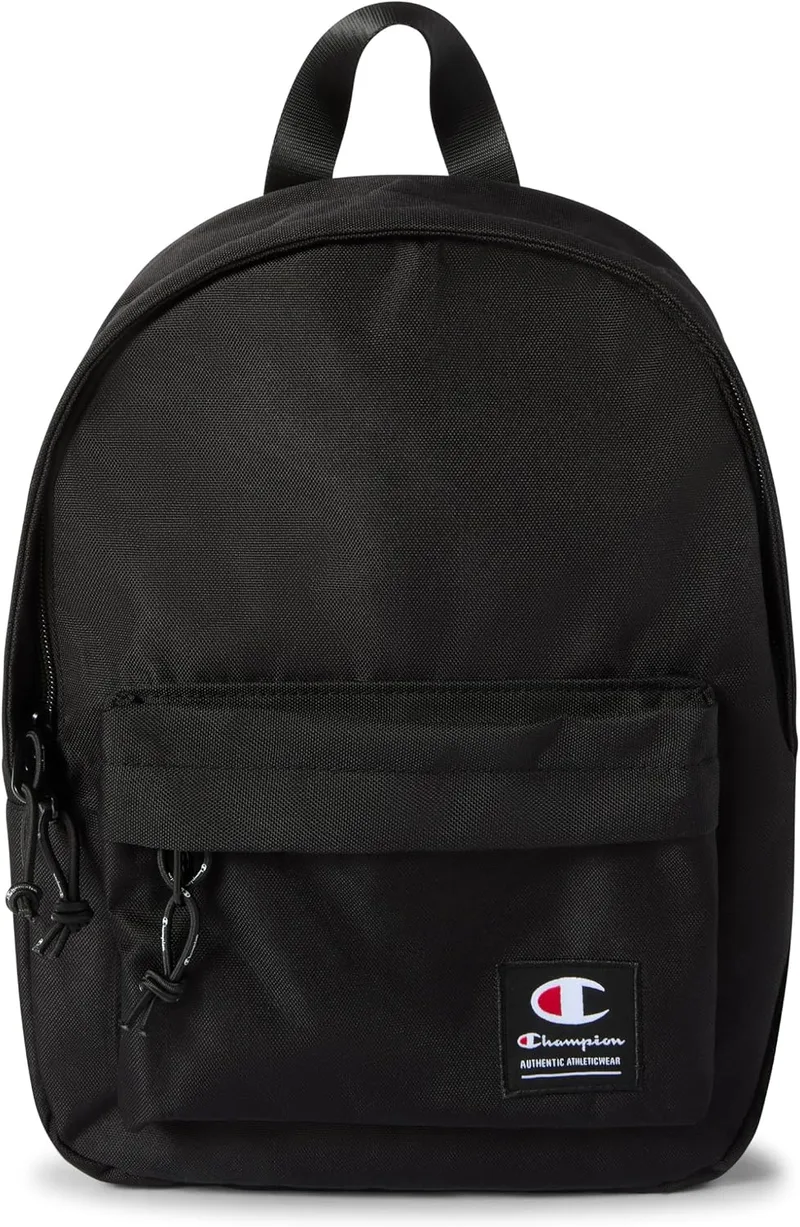 Champion ▫️ Lifestyle Bags Script Shop-(806020) 11 L, Mochila unissexo para adultos, Preto (NBK), Tamanho único, Preto (Nbk), Tamanho único