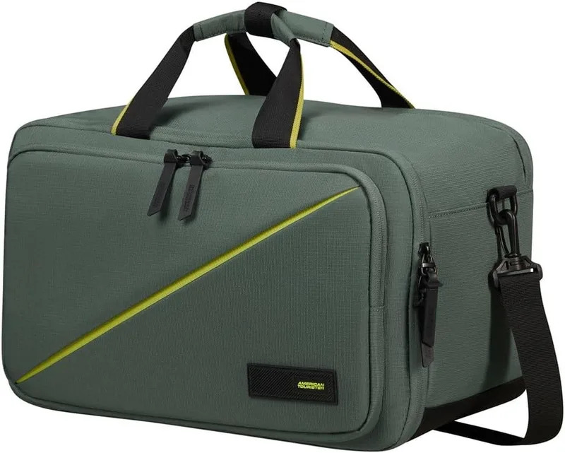 American Tourister ▫️ Take2Cabin - Mala de viagem 3 em 1 Ryanair, 40 cm, 25 L, Verde (Dark Forest)