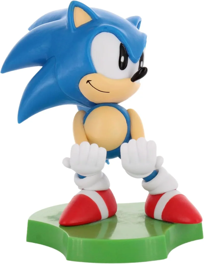 Cableguys ▫️ Cable Guys Minis Sliding Sonic: Suporte para telemóvel e auscultadores intra-auriculares - Suporte de mesa para auscultadores e dispositivos pequenos, suporte de secretária para telemóvel, acessórios para jogos