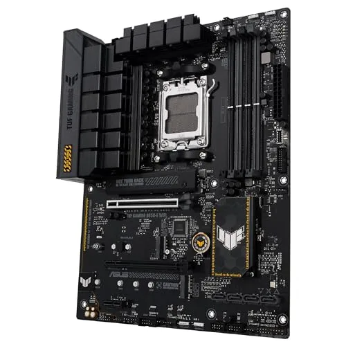 ASUS ▫️ TUF GAMING B650-E WIFI - Placa-mãe ATX AMD B650 Ryzen AM5 (VRM de 8+2 fases, PCIe 5.0, M.2, PCIe 5.0, Ethernet de 2,5 Gb, Wi-Fi 6E, HDMI, DP, USB Tipo C, cancelamento de ruído por IA, Aura Sync RGB) 5