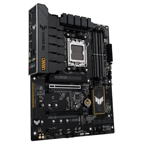 ASUS ▫️ TUF GAMING B650-E WIFI - Placa-mãe ATX AMD B650 Ryzen AM5 (VRM de 8+2 fases, PCIe 5.0, M.2, PCIe 5.0, Ethernet de 2,5 Gb, Wi-Fi 6E, HDMI, DP, USB Tipo C, cancelamento de ruído por IA, Aura Sync RGB) 6