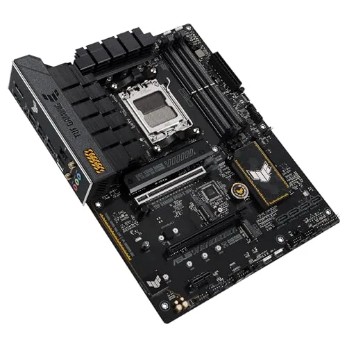 ASUS ▫️ TUF GAMING B650-E WIFI - Placa-mãe ATX AMD B650 Ryzen AM5 (VRM de 8+2 fases, PCIe 5.0, M.2, PCIe 5.0, Ethernet de 2,5 Gb, Wi-Fi 6E, HDMI, DP, USB Tipo C, cancelamento de ruído por IA, Aura Sync RGB) 7
