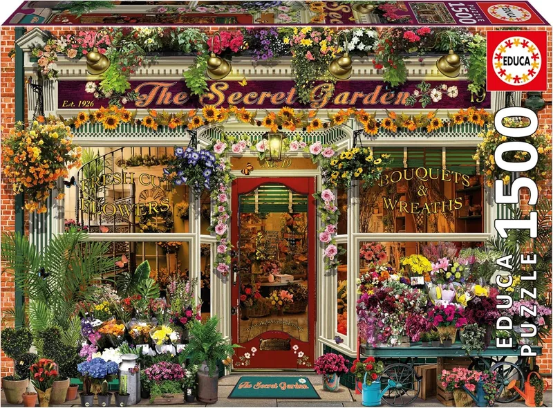 Educa ▫️ O Jardim Secreto | Puzzle de 1500 peças para adultos. Tamanho: 85 x 60 cm. Inclui o puzzle Cola Fix. A partir dos 14 anos (19940)