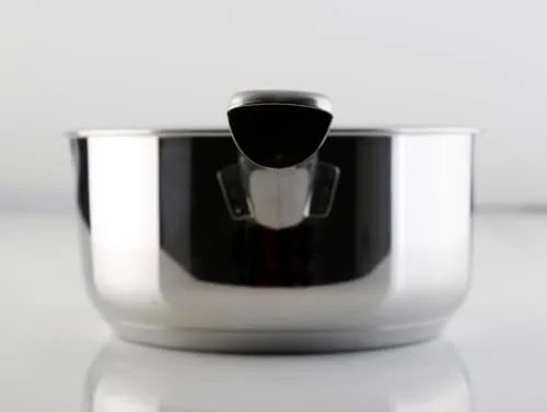 WECOOK! ▫️ WECOOK Panela de aço inoxidável 18/10, Ø 12 cm, 0,7 L, adequada para indução, base de três camadas 3