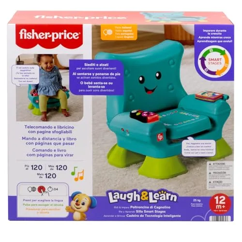 Fisher-Price ▫️ Cadeira Smart Stages «Rie e Aprende» multilingue 6
