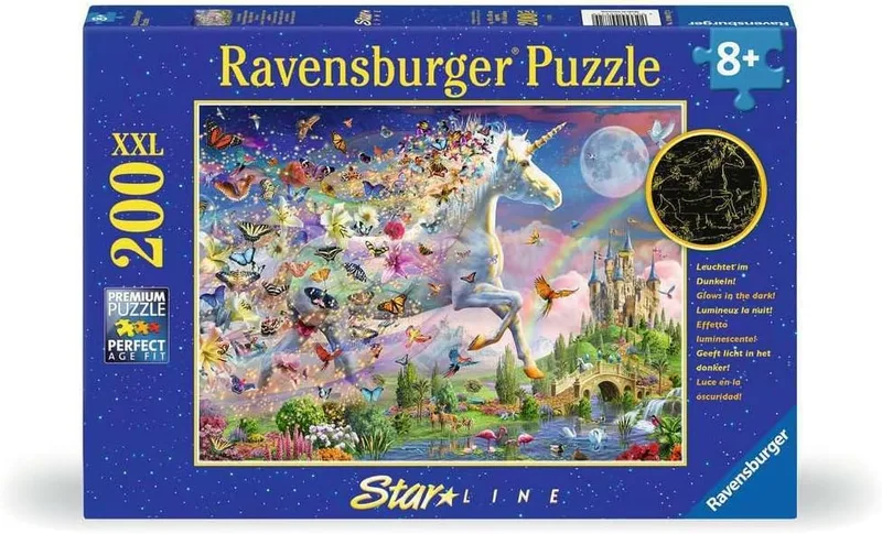Puzzle para crianças Ravensburger 12000872-Puzzle para maiores de 8 anos (200 peças), design Butterfly Horn (12000872)