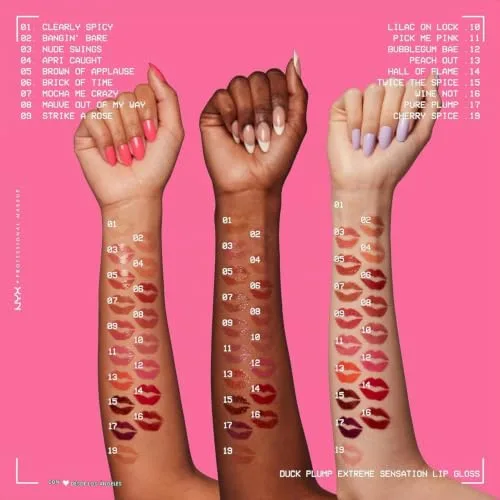 NYX PROFESSIONAL MAKEUP ▫️ Brilho labial Duck Plump, Banging Bare 4
