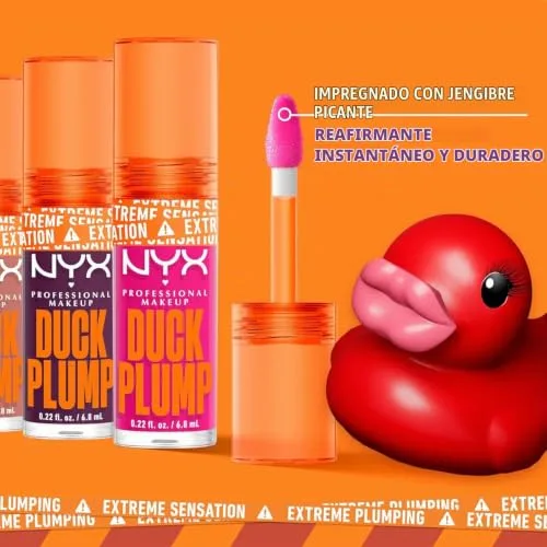 NYX PROFESSIONAL MAKEUP ▫️ Brilho labial Duck Plump, Banging Bare 5
