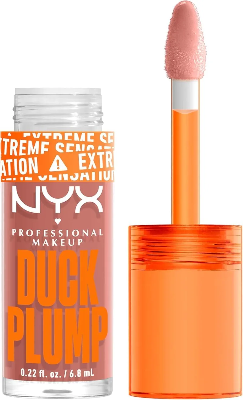 NYX PROFESSIONAL MAKEUP ▫️ Brilho labial Duck Plump, Banging Bare