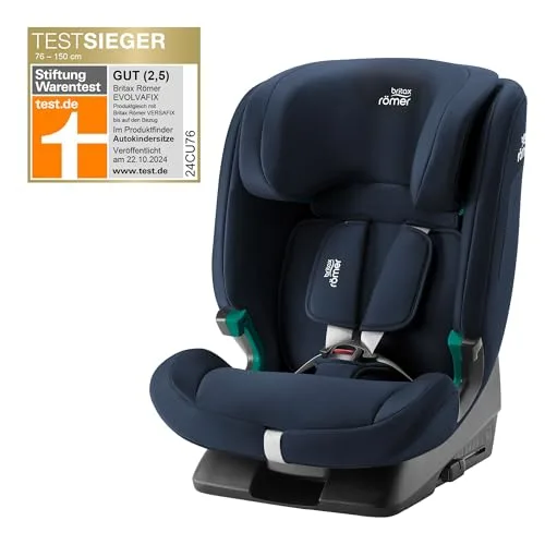 Britax Römer ▫️ Cadeira de carro EVOLVAFIX, com ISOFIX, para crianças de 76 a 150 cm (i-Size), dos 15 meses aos 12 anos, Night Blue 5