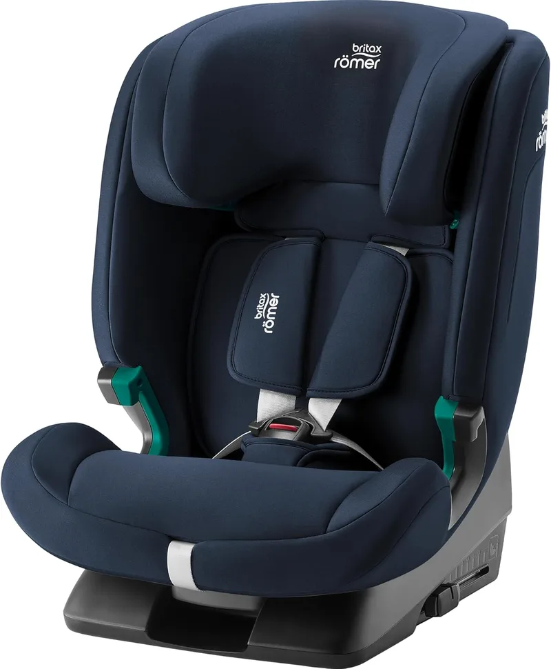 Britax Römer ▫️ EVOLVAFIX Cadeira auto, com ISOFIX, crianças 76-150 cm (i-Size), 15 meses a 12 anos, Azul noite
