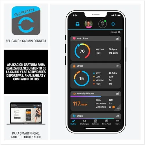 Garmin ▫️ Forerunner 165, Relógio inteligente para corrida com GPS, preto 5