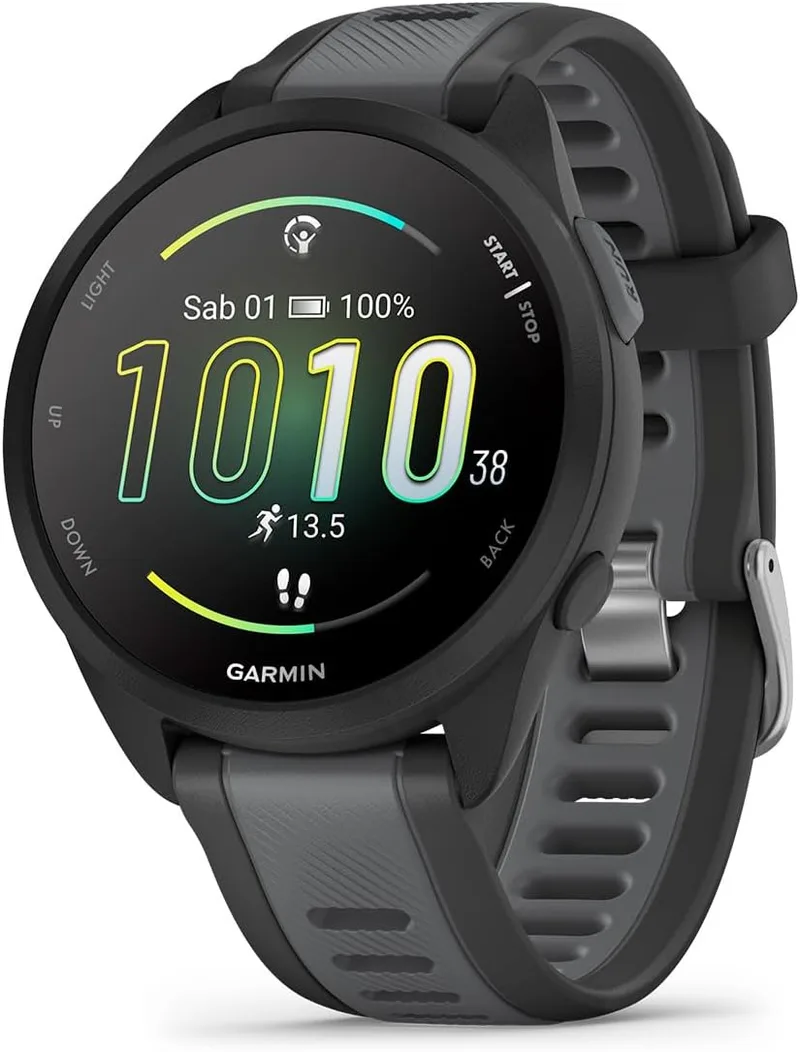 Garmin ▫️ Forerunner 165, Relógio inteligente para corrida com GPS, preto