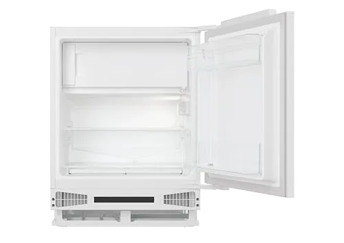 CANDY ▫️ CM4SE68W, Mini-frigorífico embutível de bancada, Largura 60 cm, Altura 82 cm, Capacidade 111 L, Controlo mecânico da temperatura, Iluminação LED, Prateleiras interiores em vidro, 40 dB, Branco 4