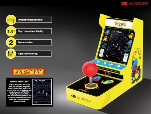 MY ARCADE ▫️ Joystick Player Pacman Gamepad Retro Tamanho Único 3
