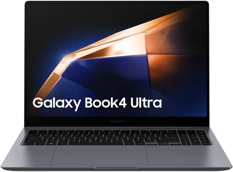 Samsung ▫️ Galaxy Book4 Ultra, Portátil ultrafino de 16" com HDR, ecrã tátil, Intel Core Ultra 7-155H, 16 GB de RAM, SSD de 1 TB, NVIDIA GeForce RTX 4050 (GDDR6), Windows 11 Home, cinzento, teclado QWERTY espanhol