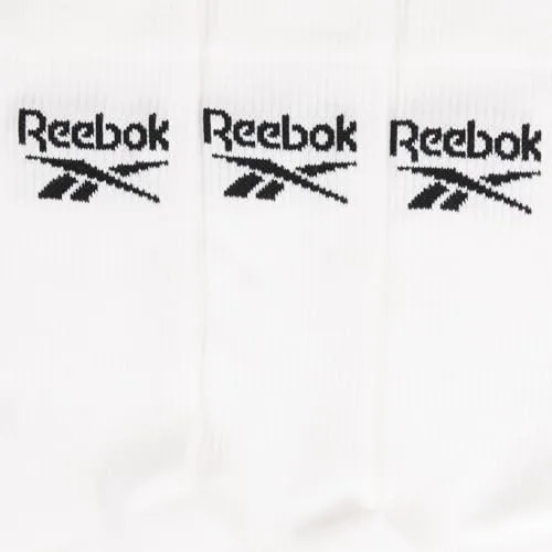 Reebok ▫️ Meias Core Crew unissexo para adulto (Conjunto de 3) 4