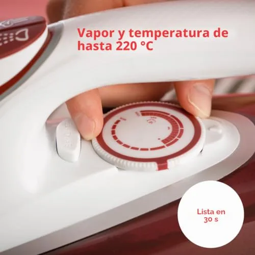 Solac ▫️ Optima Relieve 3100 - Ferro a vapor de 3100 W, fluxo de vapor de 220 g/min, cerâmica 5