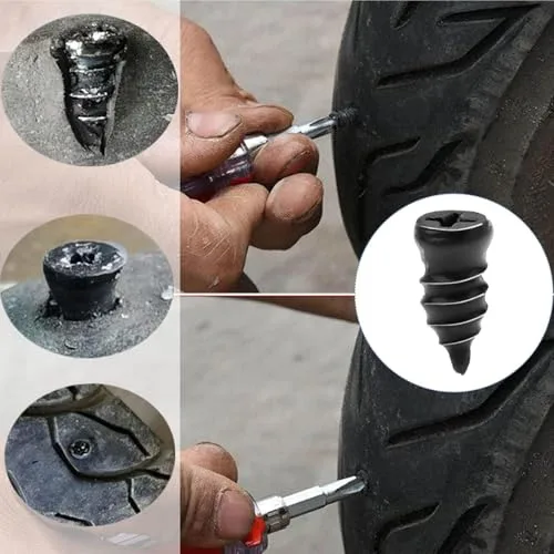 SWTYExt ▫️ 70 peças - Kit anti-furos para automóvel - Kit de reparação de furos para automóvel 4