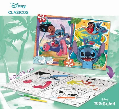 Lisciani ▫️ Lilo e Stitch - Puzzle de Duas Faces, 250 peças - A partir dos 7 anos 4