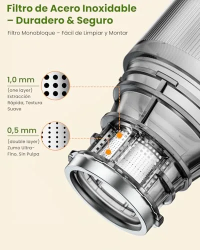 LINKChef ▫️ Extrator de sumos e vegetais a frio, 200 W, abertura de 115 mm 3