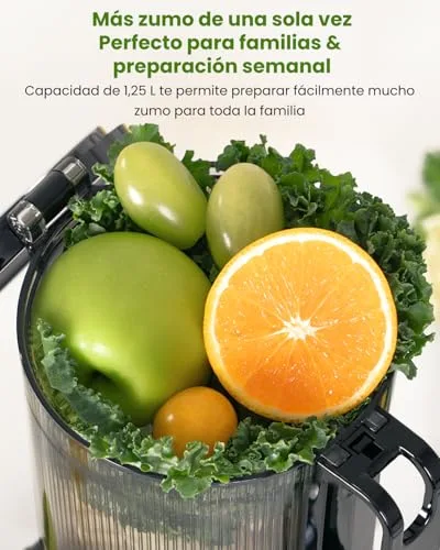 LINKChef ▫️ Extrator de sumos e vegetais a frio, 200 W, abertura de 115 mm 5