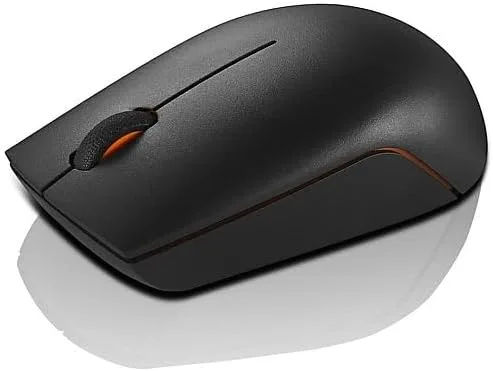 Lenovo ▫️ Rato sem fios compacto 300, preto, 3 botões, 1000 dpi