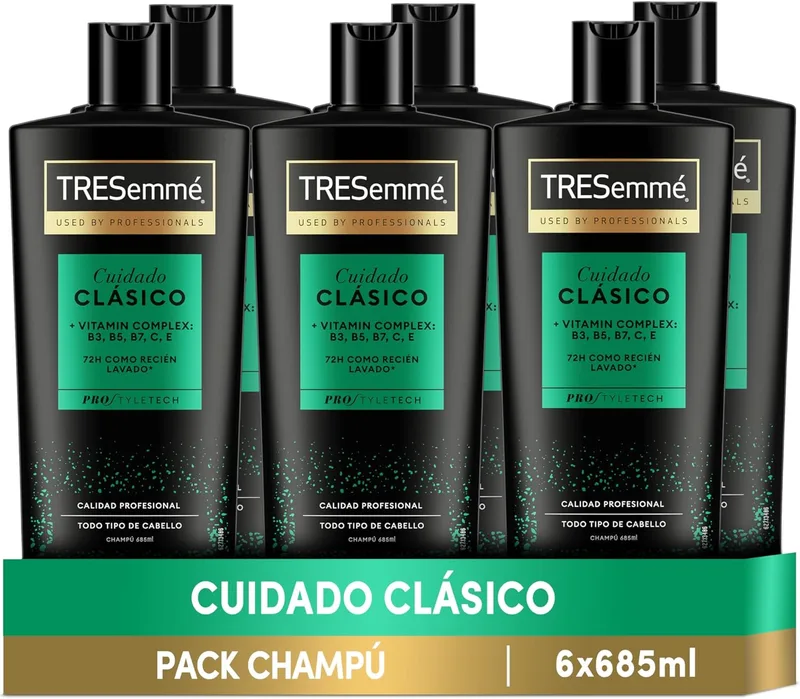TRESemmé ▫️ Classic Care Champô Para Todos os Tipos de Cabelo 685 ml x 6