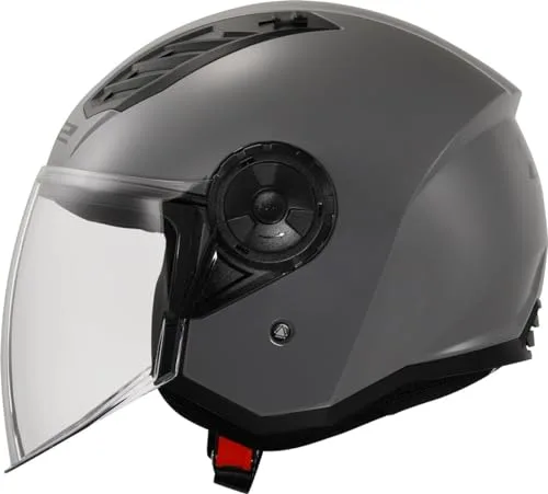 LS2 ▫️ Capacete de Moto Jet AIRFLOW II cinzento nardo, L 2
