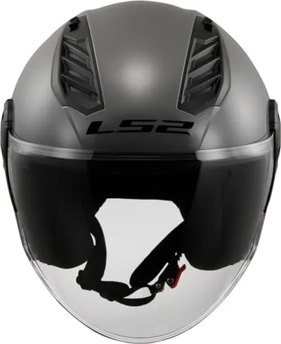 LS2 ▫️ Capacete de Moto Jet AIRFLOW II cinzento nardo, L 5
