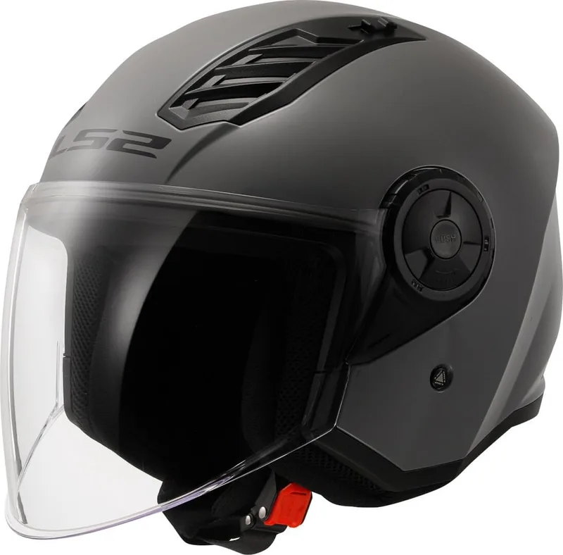 LS2 ▫️ Capacete de Moto Jet AIRFLOW II cinzento nardo, L