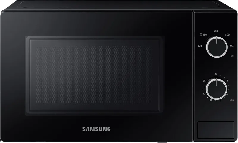 Samsung ▫️ Micro-ondas de instalação livre, 20 L, 700 W, MS20A3010AL/EC | Descongelação rápida Quick Defrost, Função de descongelação, Botão rotativo duplo, Design elegante, Iluminação LED