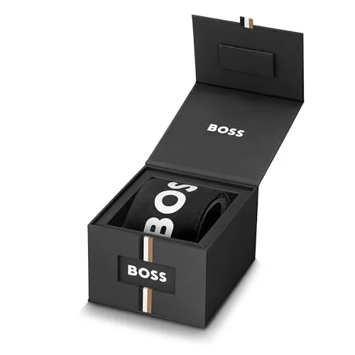 BOSS ▫️ Relógio de movimento de quartzo com dois ponteiros para mulher, da coleção Lucy, com bracelete em aço inoxidável ou em pele e caixa retangular 7