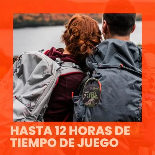 JBL ▫️ Clip 5, coluna portátil sem fios com Bluetooth, resistente à água e ao pó (IP67), até 12 horas de reprodução e mais com o Playtime Boost ativado, preto 3