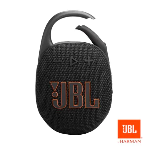 JBL ▫️ Clip 5, coluna portátil sem fios com Bluetooth, resistente à água e ao pó (IP67), até 12 horas de reprodução e mais com o Playtime Boost ativado, preto 6