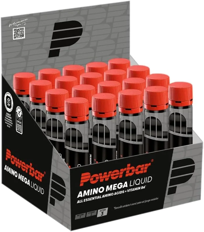 PowerBar ▫️ Amino Mega Liquid Ampoules (20 x 25 ml) Sem sabor