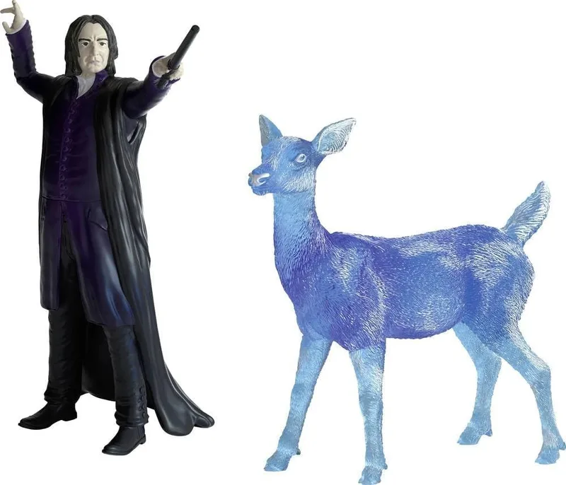 Schleich ▫️ 42683 Professor Snape e Patronus, idade 6+, Mundo Mágico - Estatueta, 16 x 11 x 18 cm