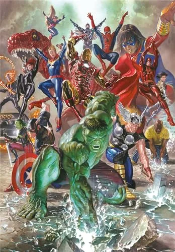 Clementoni ▫️ Puzzle de 500 peças Compact Marvel: Os Vingadores 2