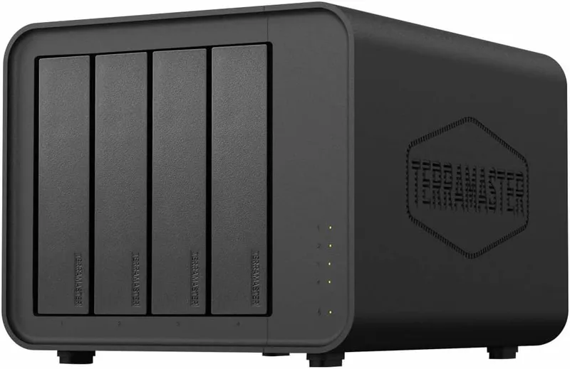TERRAMASTER ▫️ D4-320 - Caixa para disco rígido externo (4 portas USB 3.2 Gen2, 10 Gbps, tipo C, pen USB substituível a quente, Plug and Play (sem disco))