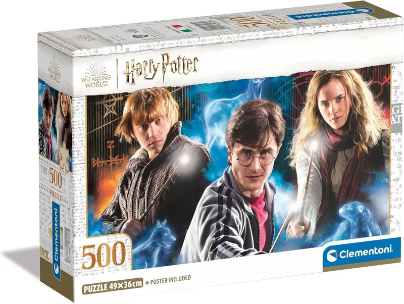 Clementoni ▫️ Puzzle - Harry Potter - Puzzle de 500 peças para adultos, Puzzle para adultos, Entretenimento, 35535