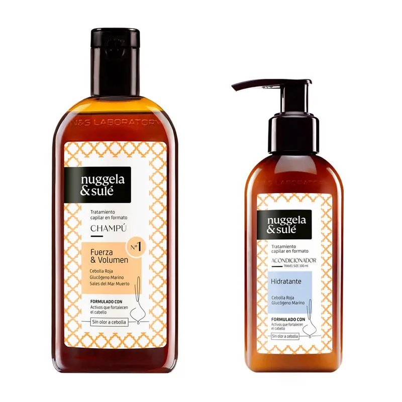 Nuggela & Sulé ▫️ Champô n.º 1 + Condicionador, formato de viagem. 250 ml + 100 ml