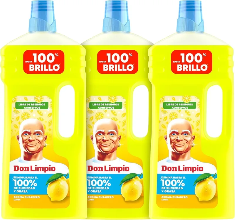 DON LIMPIO ▫️ Detergente Líquido para Casa de Banho 1,5 I. Remove as marcas de sabão e o dobro do calcário que a fórmula anterior