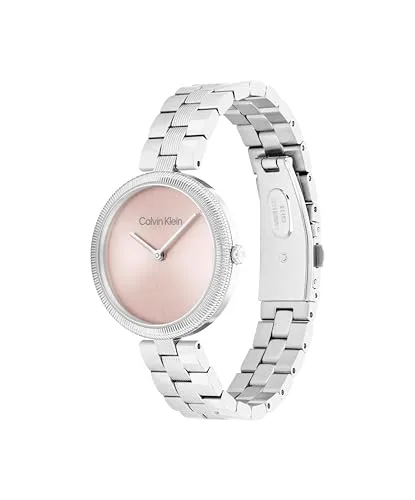 Calvin Klein ▫️ Relógio analógico para mulher da coleção Gleam, com bracelete em pele 2