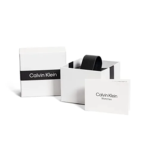 Calvin Klein ▫️ Relógio analógico para mulher da coleção Gleam, com bracelete em pele 5
