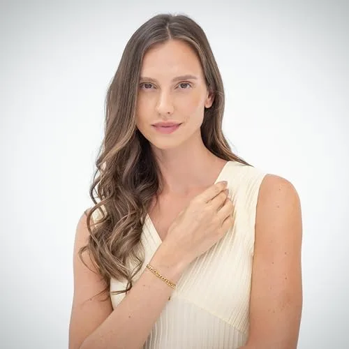 BOSS ▫️ Jewelry: Colar ou pulseira para mulher da coleção KASSY FOR HER, em aço inoxidável com banho iônico em ouro amarelo 4