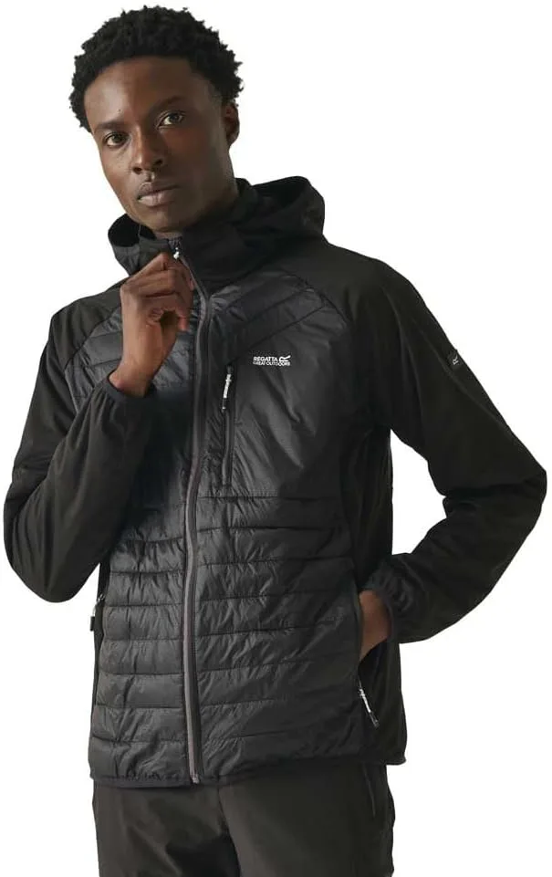 Regatta ▫️ Regata Regata Regata Regata Andreson Pro Hybrid Jacket para homem Regata Pro Hybrid Lightweight Men's Full Zip Hooded Jacket (Pack of 1)
