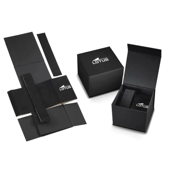 LOTUS ▫️ Relógio para homem 18954/2 Classic Steel, caixa em aço inoxidável 316L prateado, bracelete em pele castanha 2