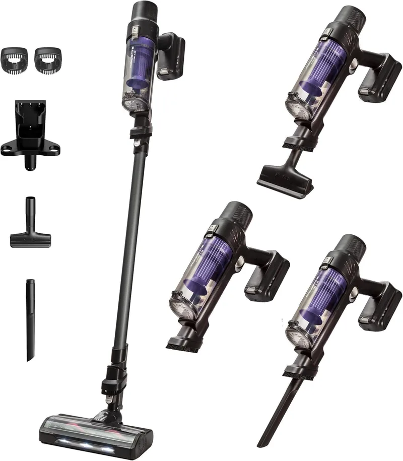 Rowenta ▫️ X-PERT 7.60, Aspirador vertical sem fio, 140 W, bateria com autonomia de 45 minutos, ultraleve (2 kg), escova com LED, acessórios para o carro, para o chão e para o teto, RH6A33WO