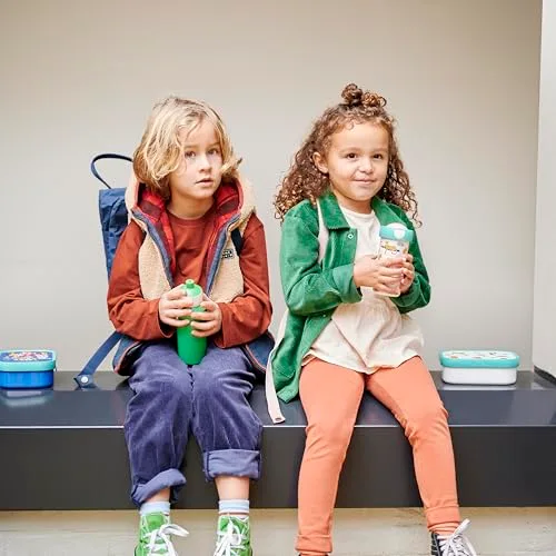 Mepal ▫️ Conjunto de Almoço Campus - Lancheira para Crianças com Garrafa Pop-up e Lancheira - Conjunto de Almoço para a Escola ou para Levar - Sem BPA - 400 ml + 750 ml - Paw Patrol Pups 4