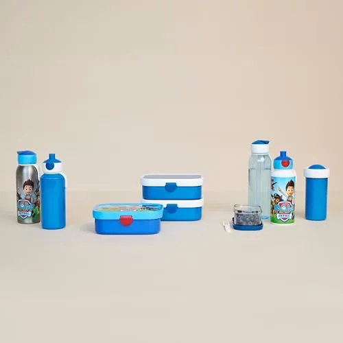 Mepal ▫️ Conjunto de Almoço Campus - Lancheira para Crianças com Garrafa Pop-up e Lancheira - Conjunto de Almoço para a Escola ou para Levar - Sem BPA - 400 ml + 750 ml - Paw Patrol Pups 6